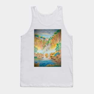 Rainbow in the waterfalls Tank Top